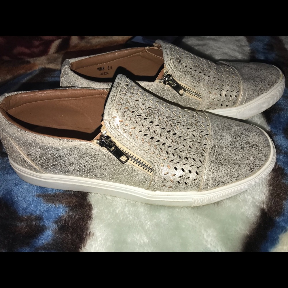 Golden sneakers